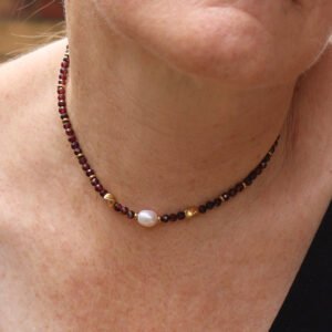 Alternative view of Bordeaux Necklace